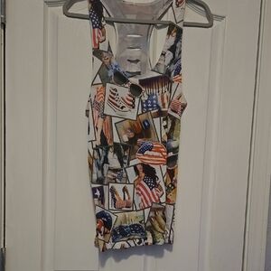Patriotic Collage Muscle Tee
